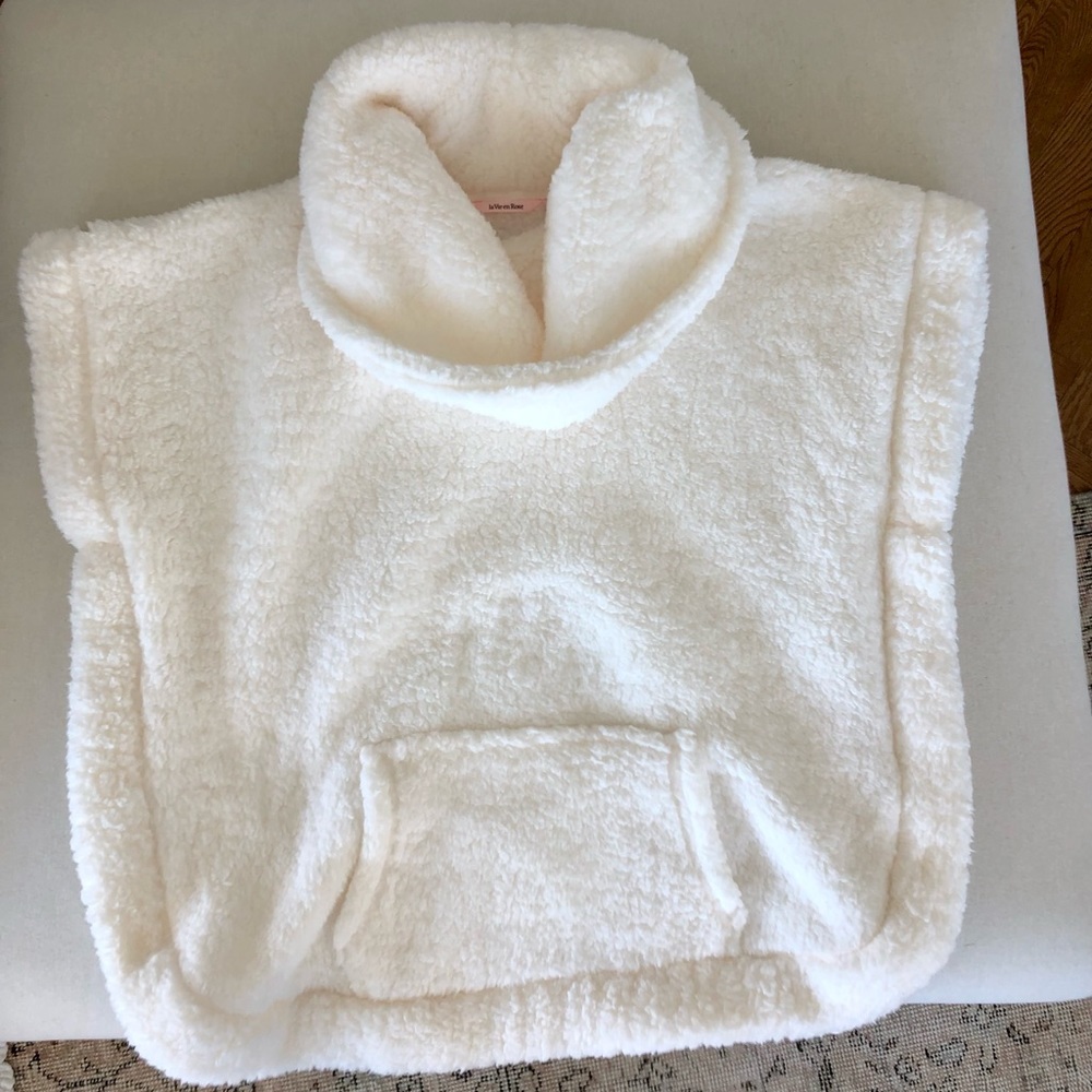 La Vie en Rose fluffy faux shearling lounge sweatshirt XS S - Picture 2 of 7